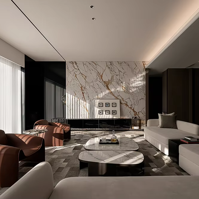 Interior Design Lighting Layout - サンハイライトインテリアデザイン 間取り図 3Dマックスレンダリング ドラフトレイアウト アパート おしゃれな家