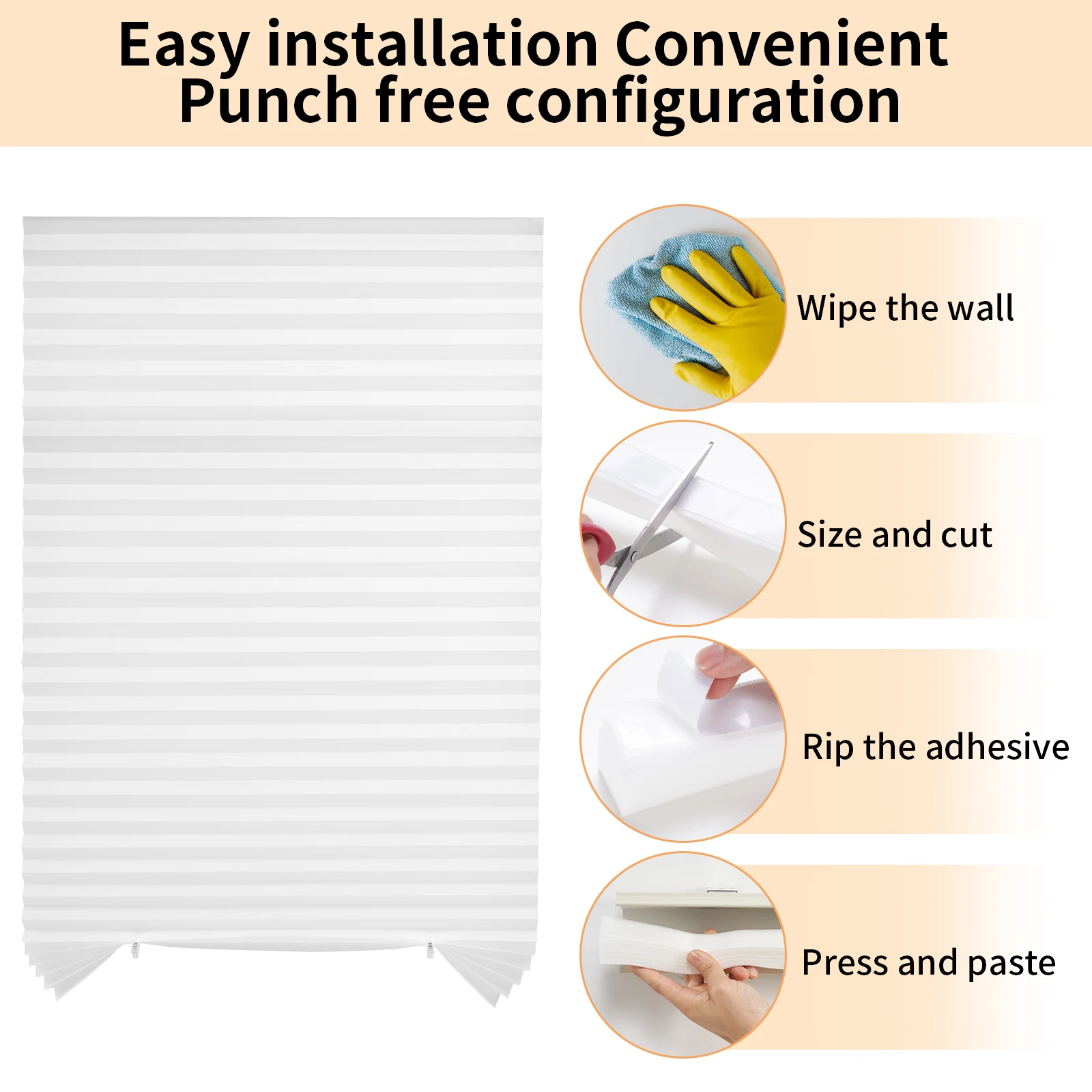 プリーツ式ウィンドウブラインド、一時的な窓用シェード、コード - Linen Roller Blind のレビューと価格