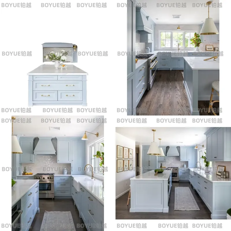 高級モダン無垢材キッチンキャビネット、明るい色の収納家具、ホ - Interior Design Kitchen Modern のレビューと価格