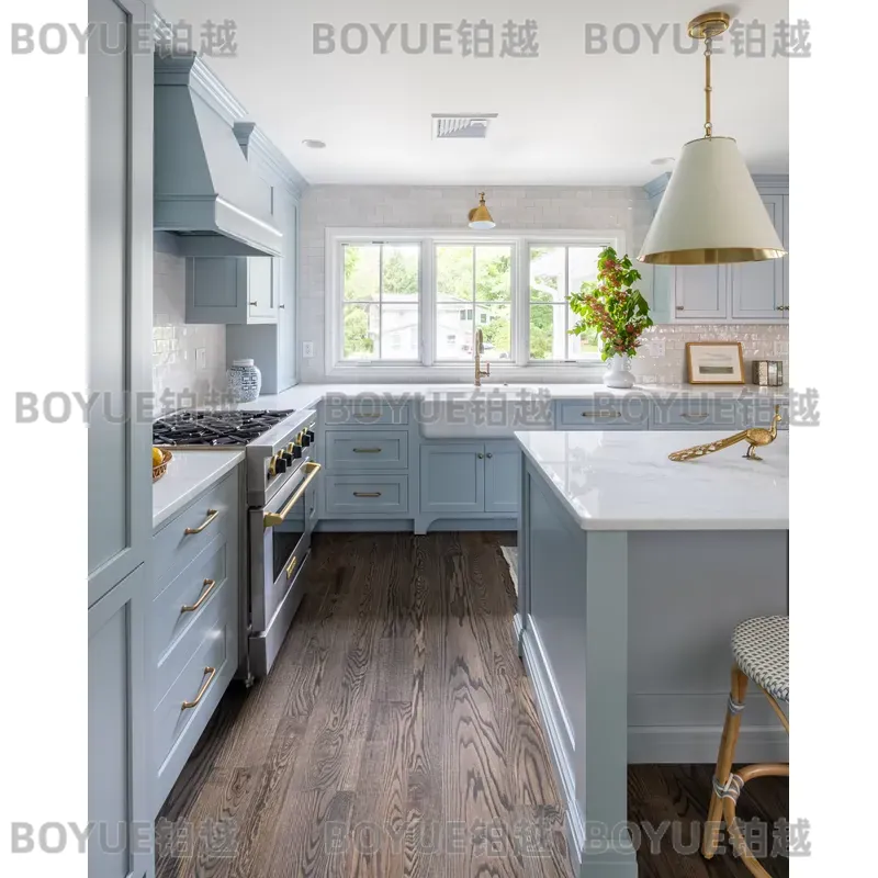 高級モダン無垢材キッチンキャビネット、明るい色の収納家具、ホ - Interior Design Kitchen Modern のレビューと価格