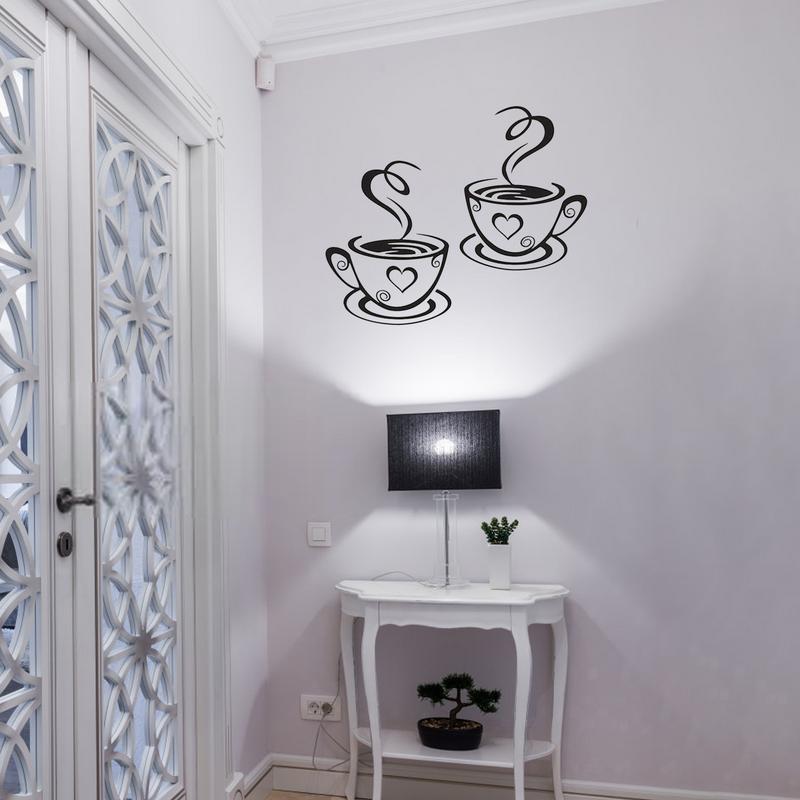 デュアルコーヒーカップステッカーリムーバブル Diy マグデ - Interior Design Kitchen のレビューと価格