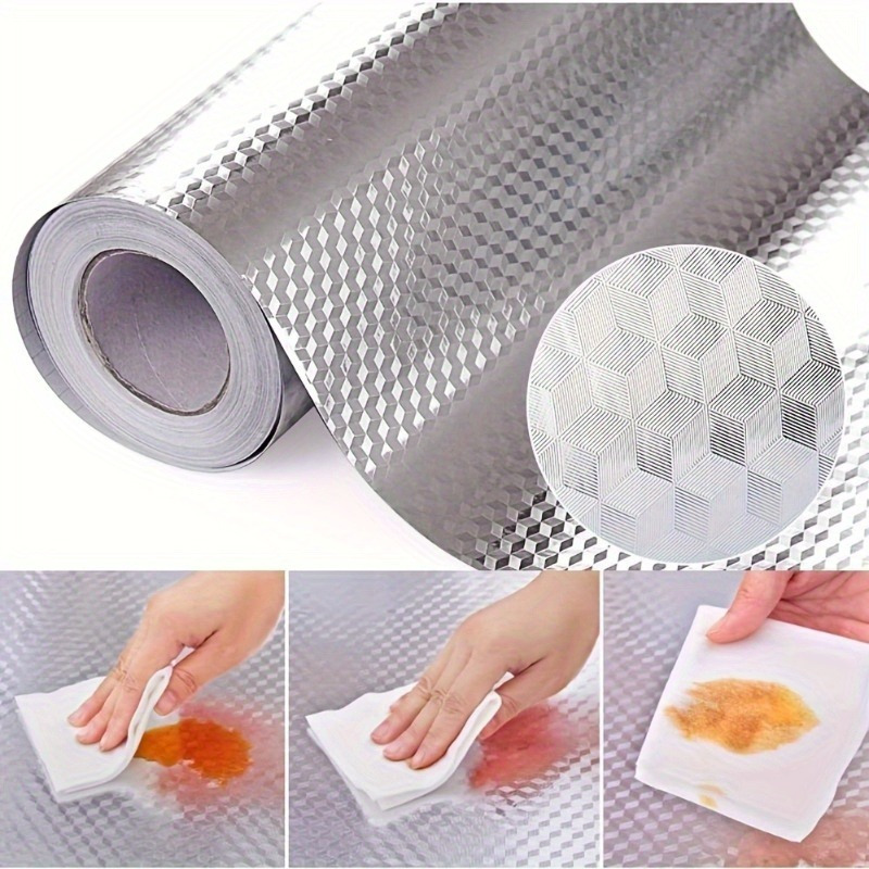 YITAPE キッチン用アルミホイルステッカー 自己粘着性  - Interior Design Kitchen のレビューと価格