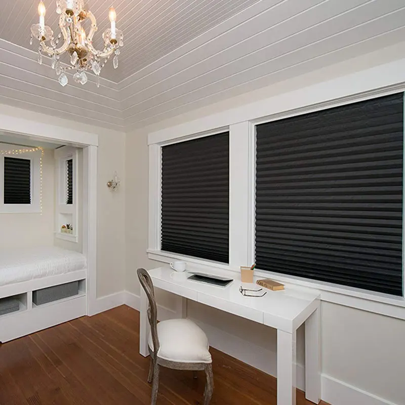 1Pc シェード自己粘着ハーフウィンドウ不織布折りたたみカー - Linen Roller Blind のレビューと価格