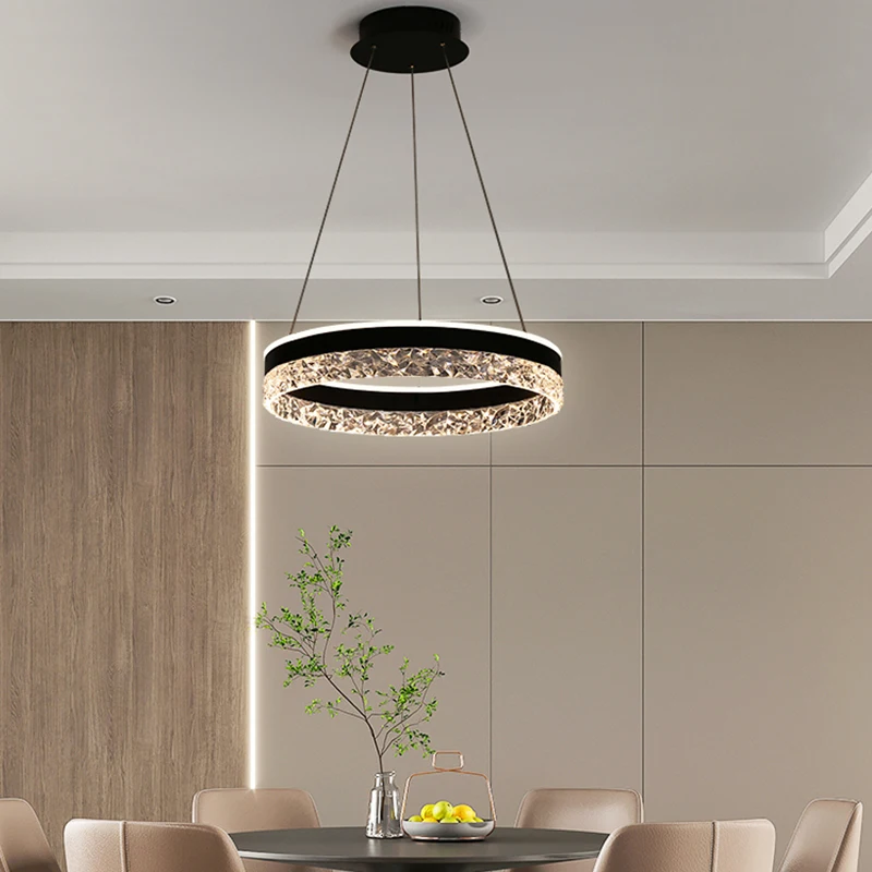 モダンラグジュアリークリスタルLEDペンダントライト（リビン - Interior Design Kitchen Modern のレビューと価格