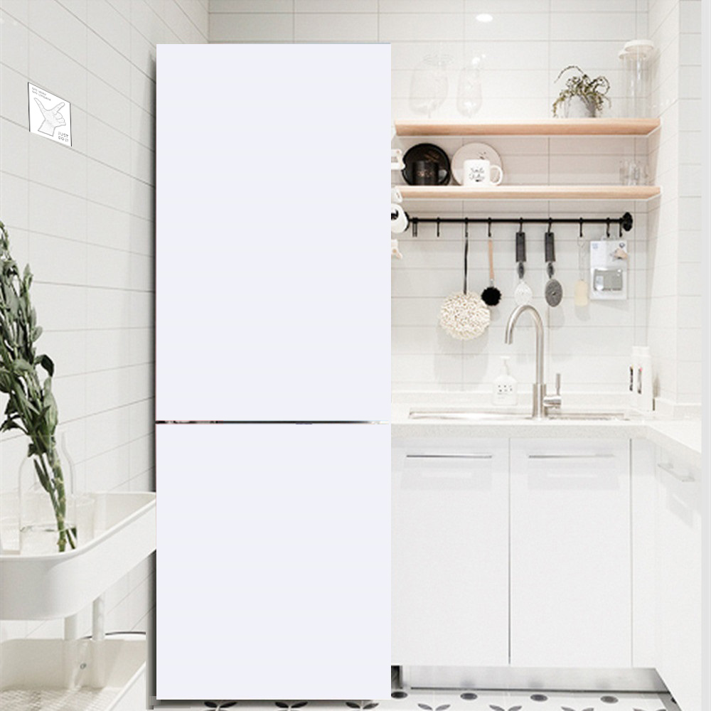 白い花の冷蔵庫の装飾ステッカー,粘着性,防水キッチン装飾壁紙 - Interior Design Kitchen のレビューと価格