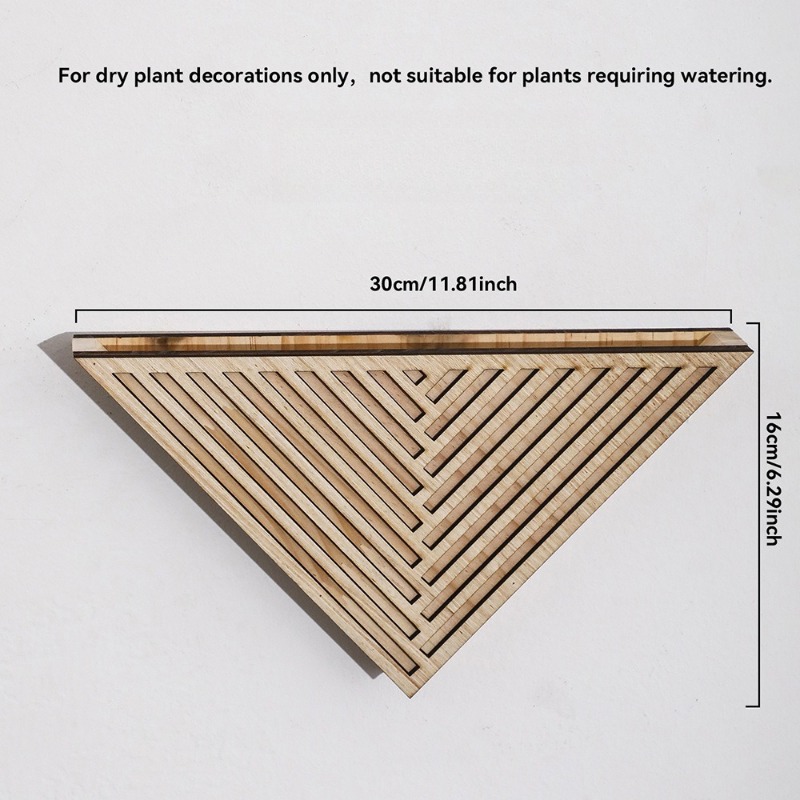 1個入り ライトウッド 幾何学模様 三角形フローティングシェ - Geometric Shelf Triangle のレビューと価格